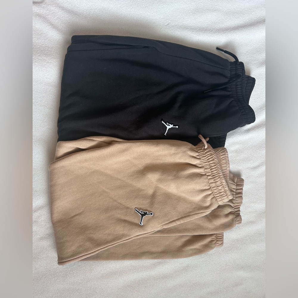 Kids Jordan Black and Tan Joggers